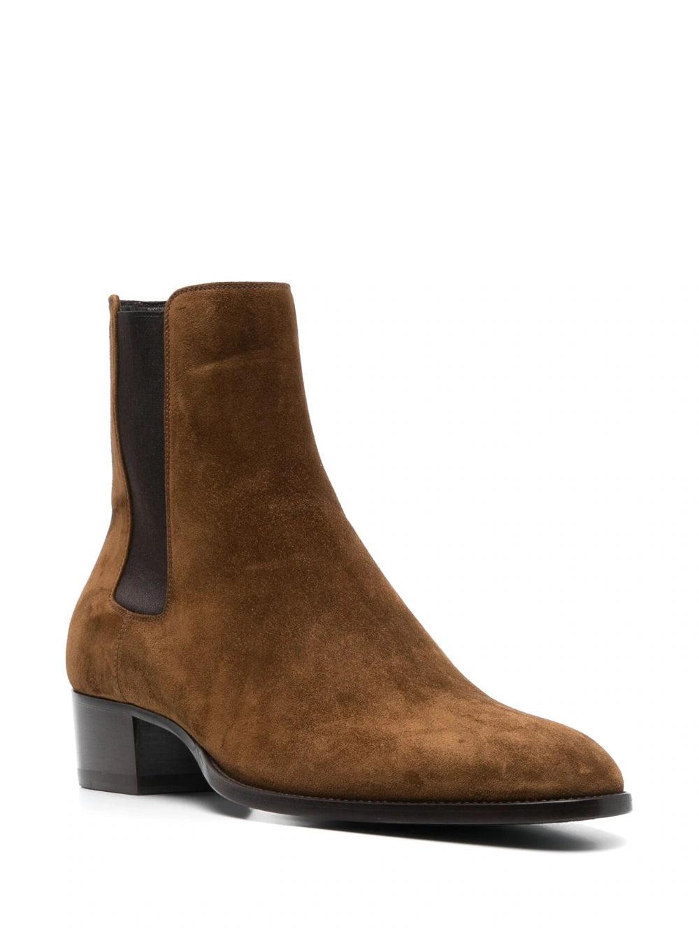 Saint Laurent Wyatt chelsea boots Vendita Calda