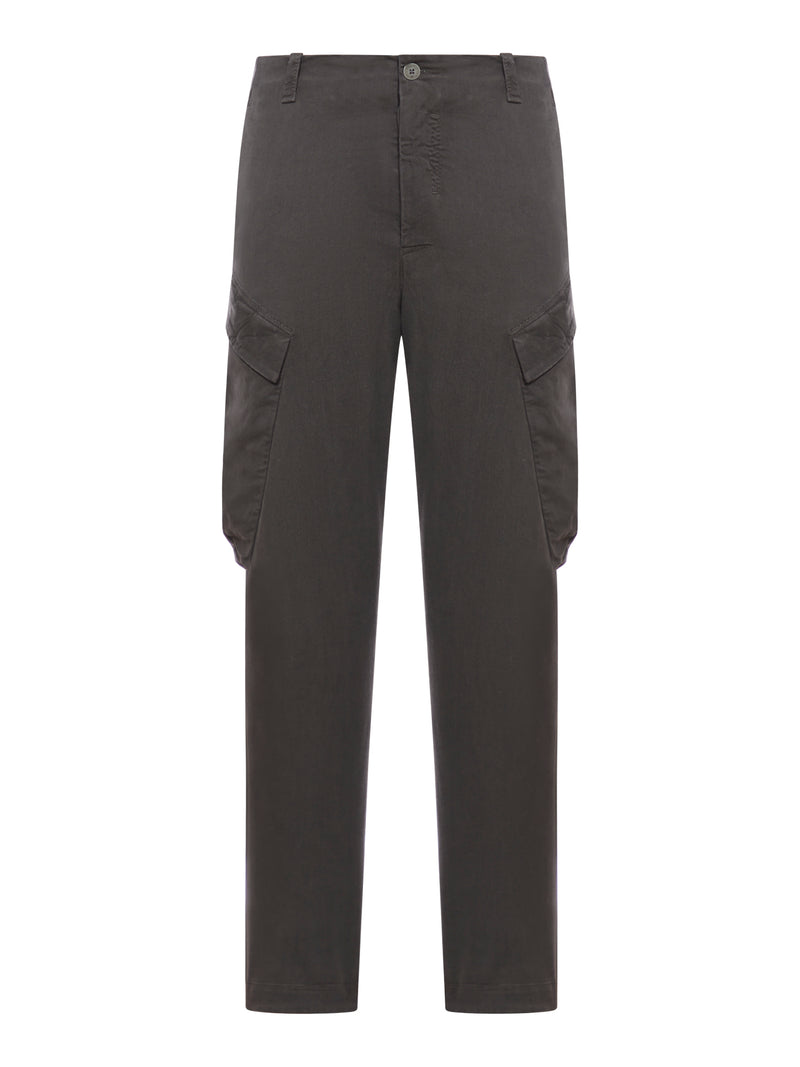 Suitnegozi Pantalone cargo regular fit in tencell e modal stretch smerigliato Sottocosto