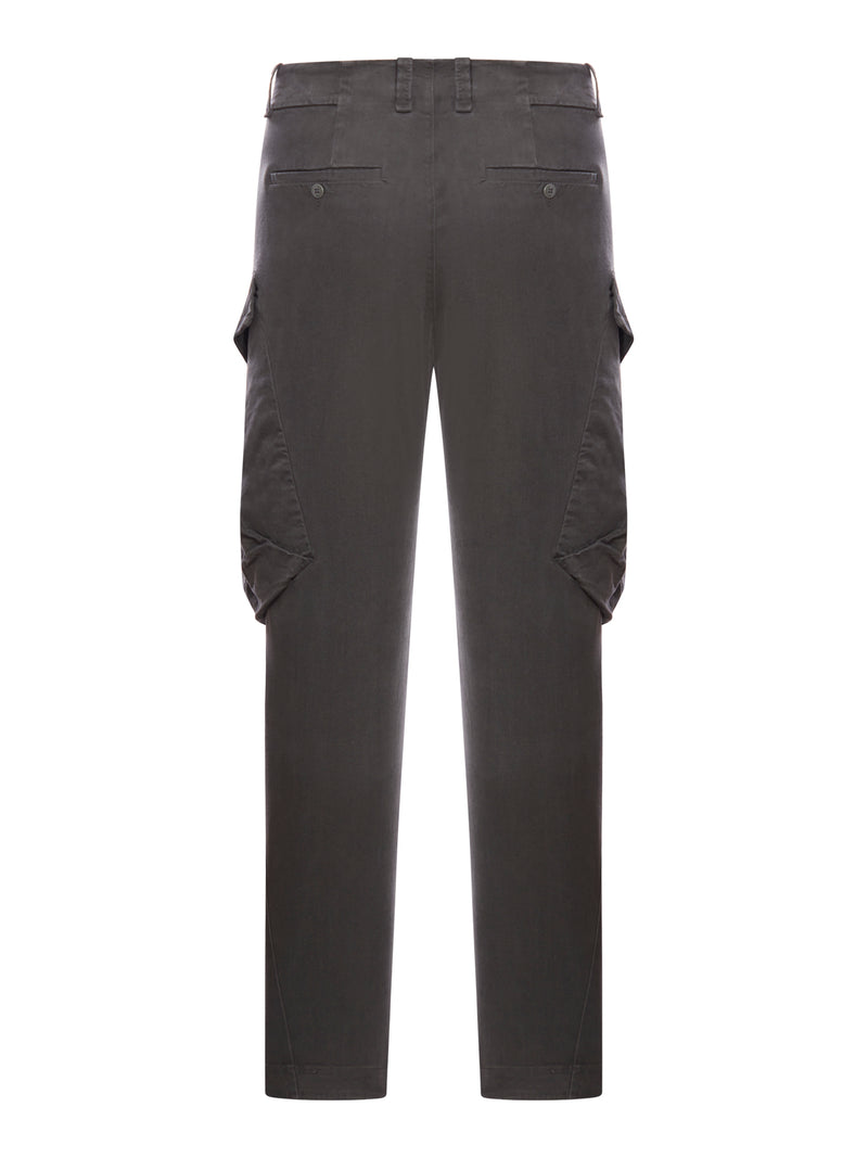 Suitnegozi Pantalone cargo regular fit in tencell e modal stretch smerigliato Sottocosto