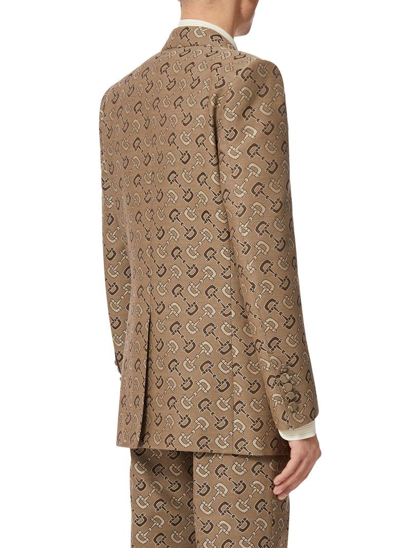 Suitnegozi Giacca in cotone motivo Morsetto maxi Fornitura limitata