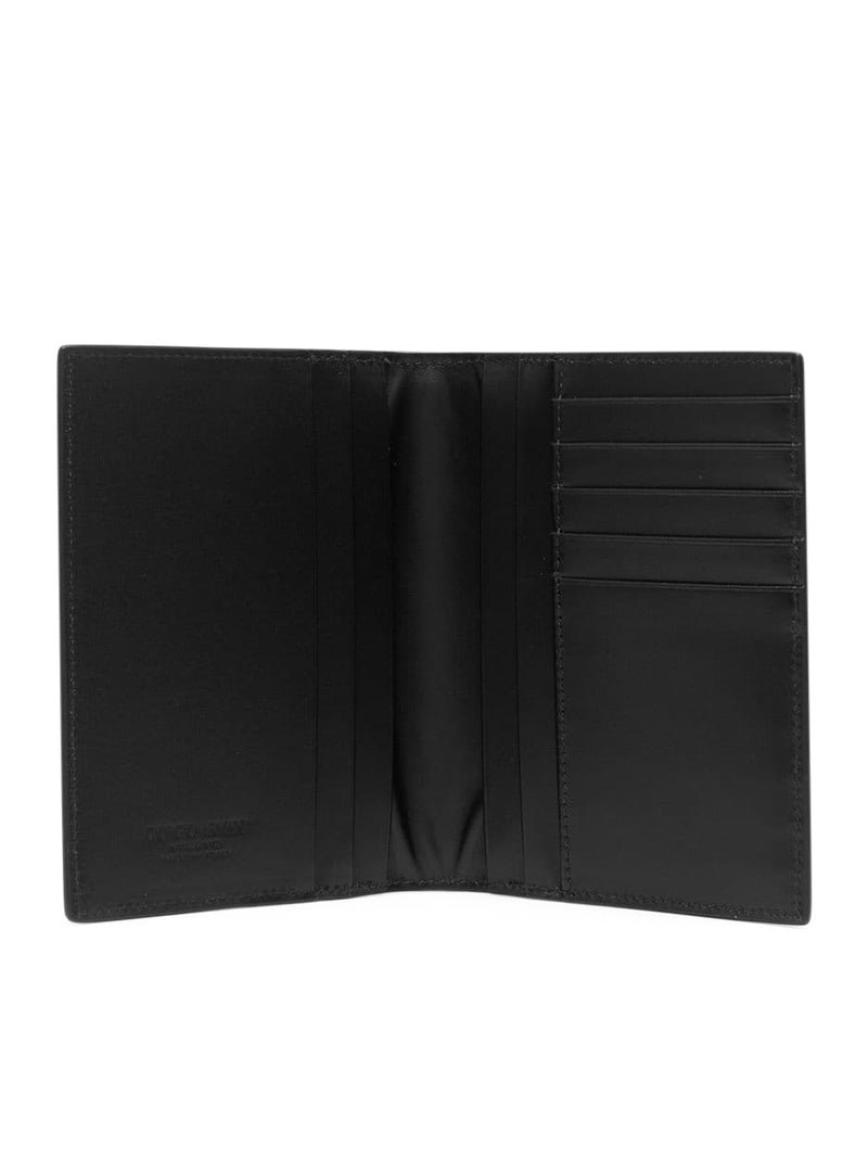 Suitnegozi PORTAFOGLIO IN PELLE GOFFRATA CON PLACCA LOGO Negozi Online