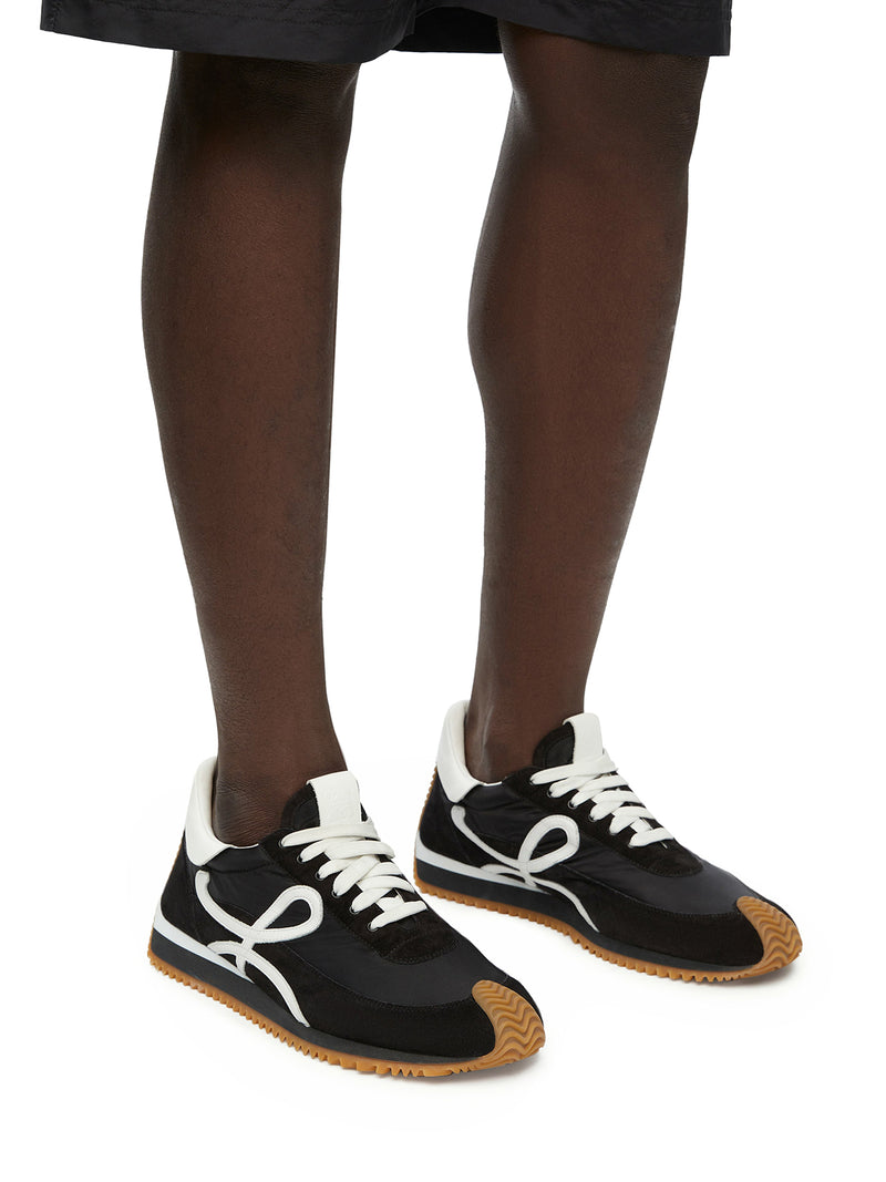 Suitnegozi Sneaker Flow Runner in nylon e pelle scamosciata Promozione temporanea