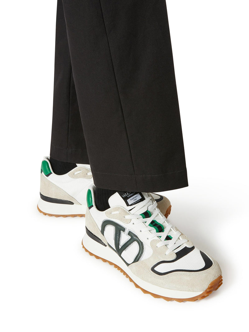 Suitnegozi SNEAKER LOW-TOP VLOGO PACE IN CROSTA TESSUTO E VITELLO Sostegno trimestrale