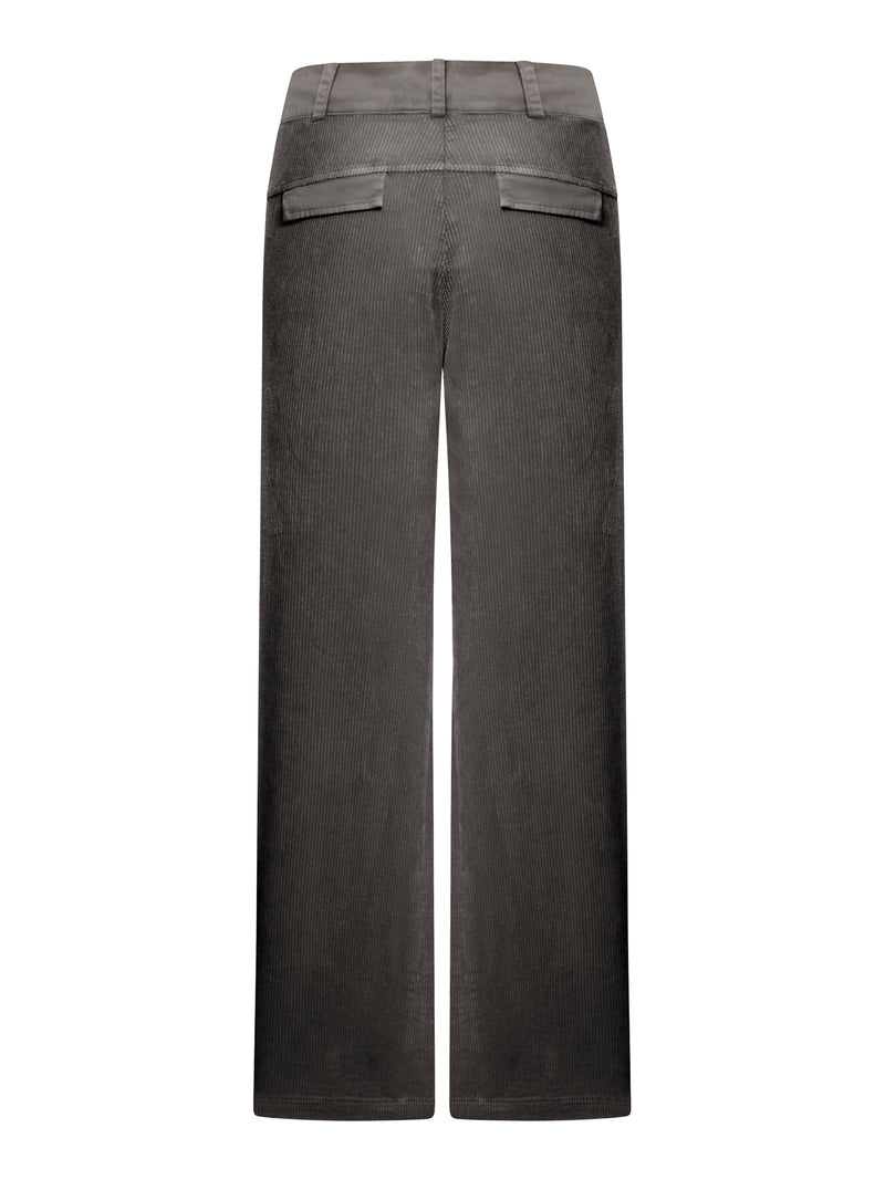 Suitnegozi Pantalone a palazzo in velluto a coste di viscosa e cotone stretch Convenienza