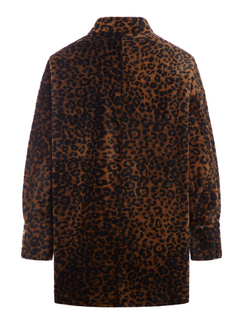 Suitnegozi Giacca/camicia in pelle leopardata Offerte