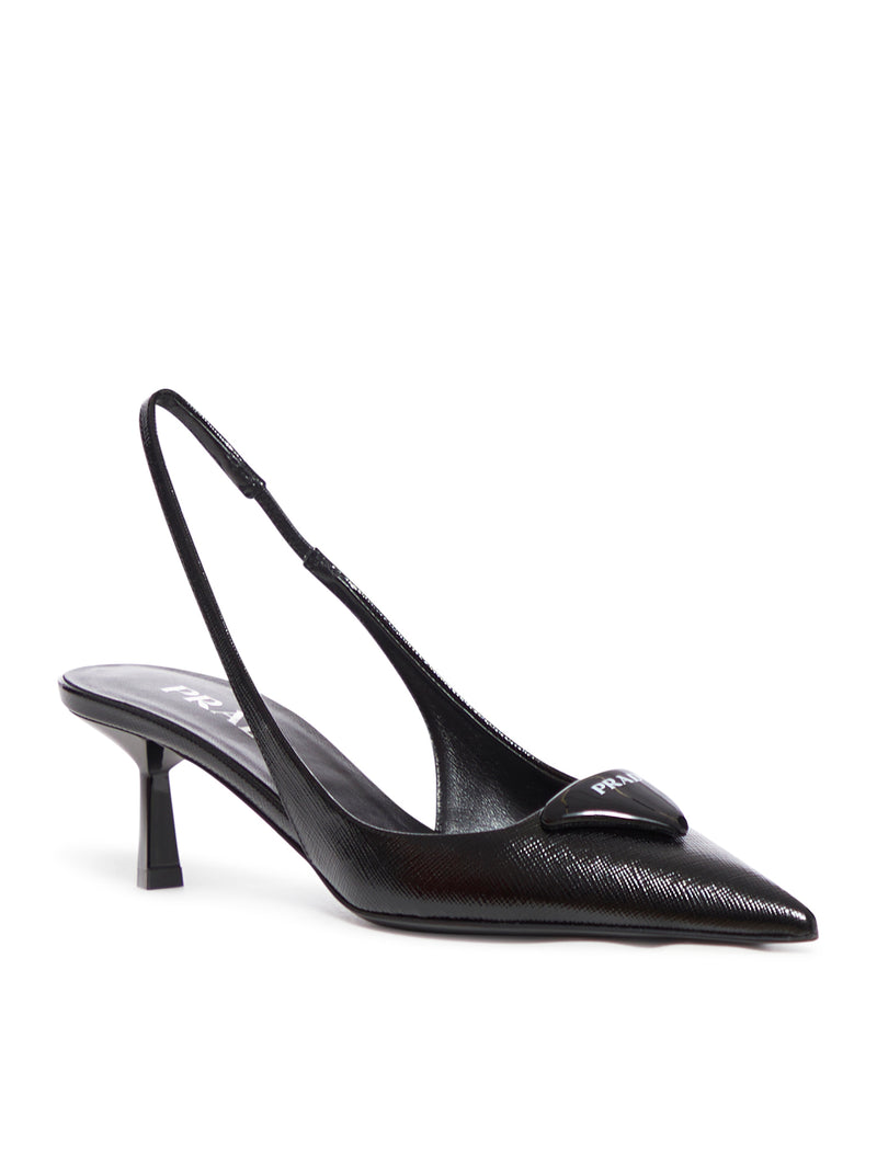 Suitnegozi Décolleté slingback in saffiano Only for today