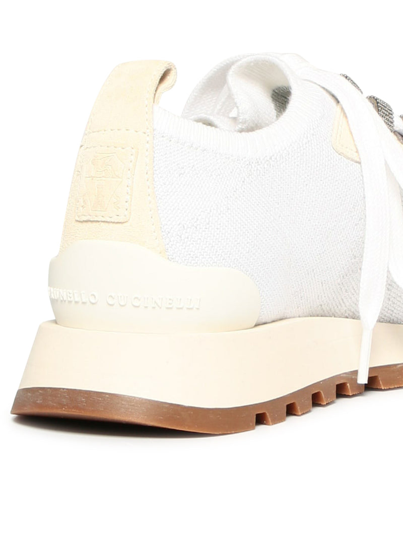 Suitnegozi Sneakers Brunello Cucinelli in maglia con lurex Shopping Online