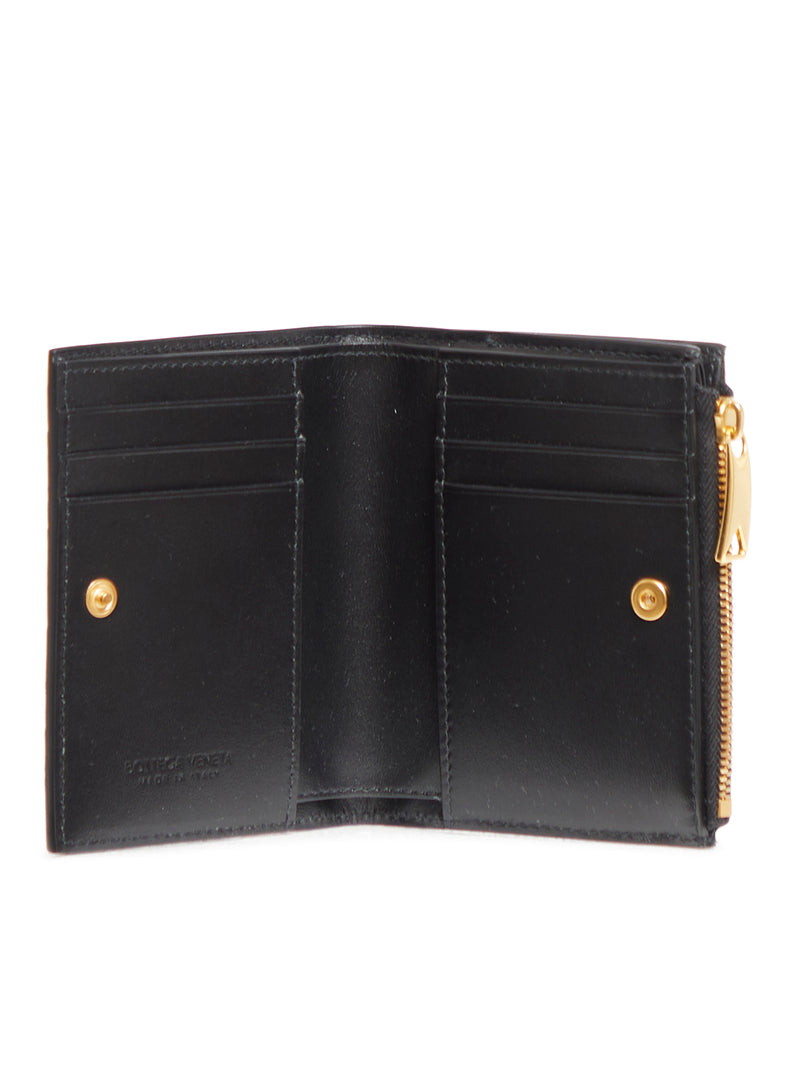 Suitnegozi Portafoglio Intrecciato Bi-Fold Piccolo Con Zip Negozio online di fabbrica
