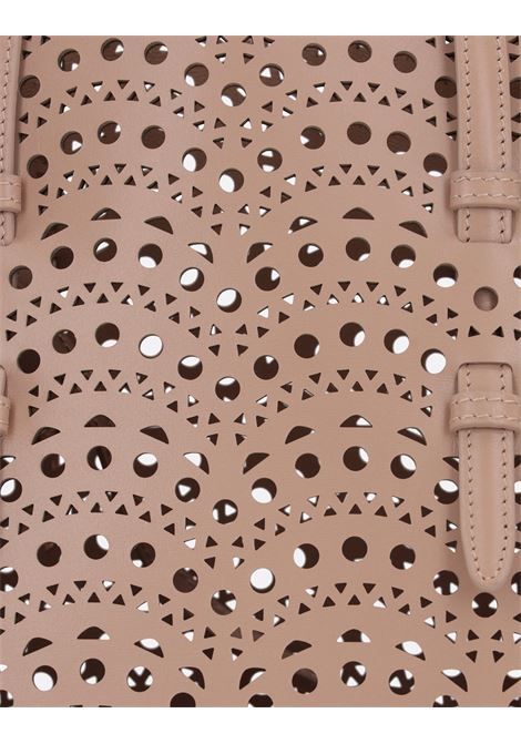 ALAIA Borsa Tote Mina 25 In Pelle Vienne a Onde Sabbia - ALAIA Acquista Ora