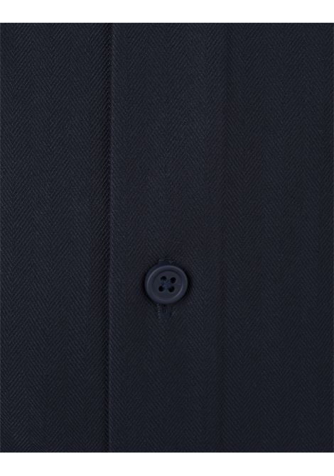 BOSS Camicia Slim Fit Blu In Materiale Elasticizzato Ad Alte Prestazioni a Spina Di Pesce - BOSS Duty-free