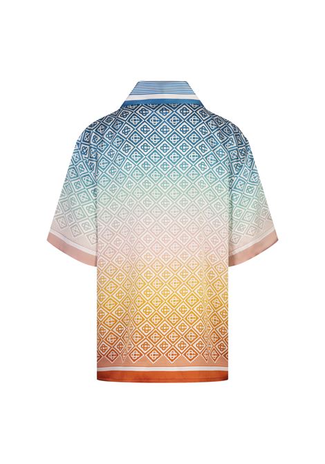 CASABLANCA Camicia In Seta Gradient Monogram - CASABLANCA Comprane uno, ottenene uno gratis