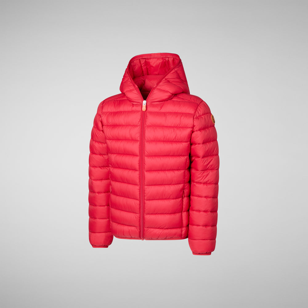 Save the duck PIUMINO ANIMAL FREE BAMBINO DONY ROSSO SCURO Latest stili