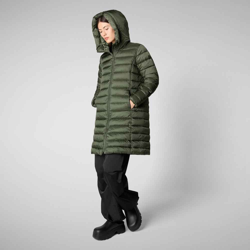 Save the duck PIUMINO ANIMAL FREE CON CAPPUCCIO DONNA SAFFRON VERDE TIMO Lightning offer