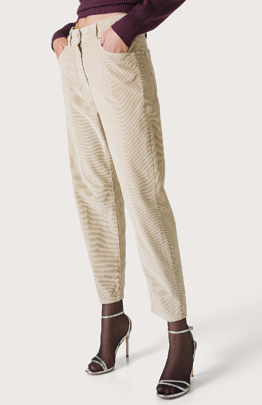 Seventy Jeans denim in velluto a righe - Col. Bianco Flash Sale