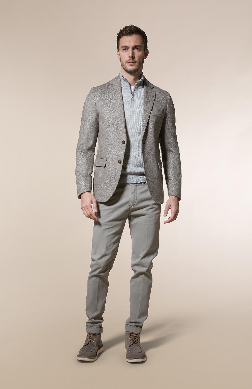 Seventy Giacca monopetto in microfantasia mistolana - Col. Neutro Fino al 65% di sconto