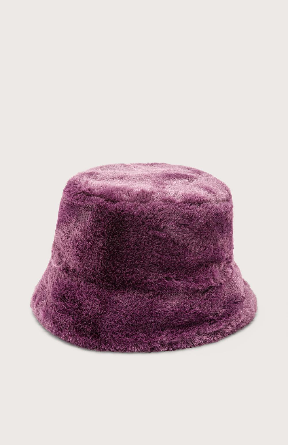 Seventy Cappello in eco pelliccia - Col. Viola Super sconto