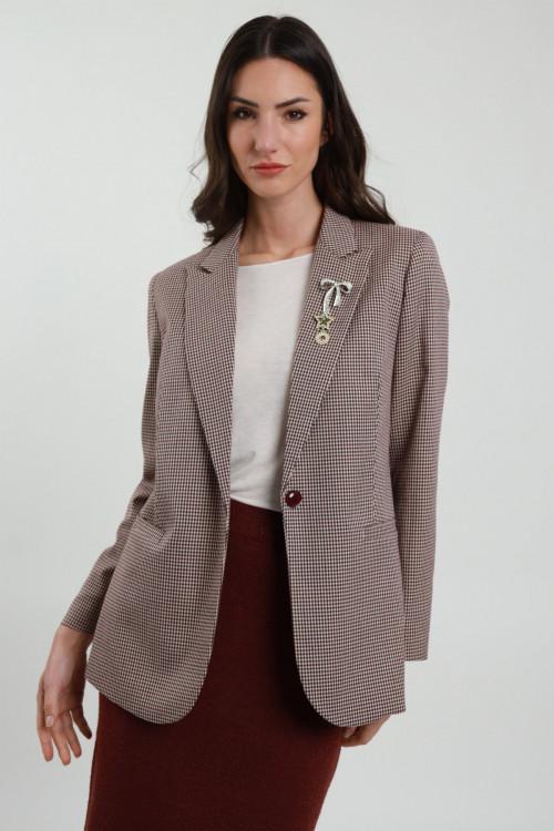 Susy Mix Giacca a Quadri Black Friday Prezzi