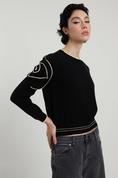 Susy Mix Maglioncino Ricamo Moda