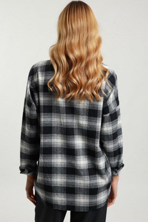 Susy Mix Camicia Check con Fiori Fino al 65% di sconto