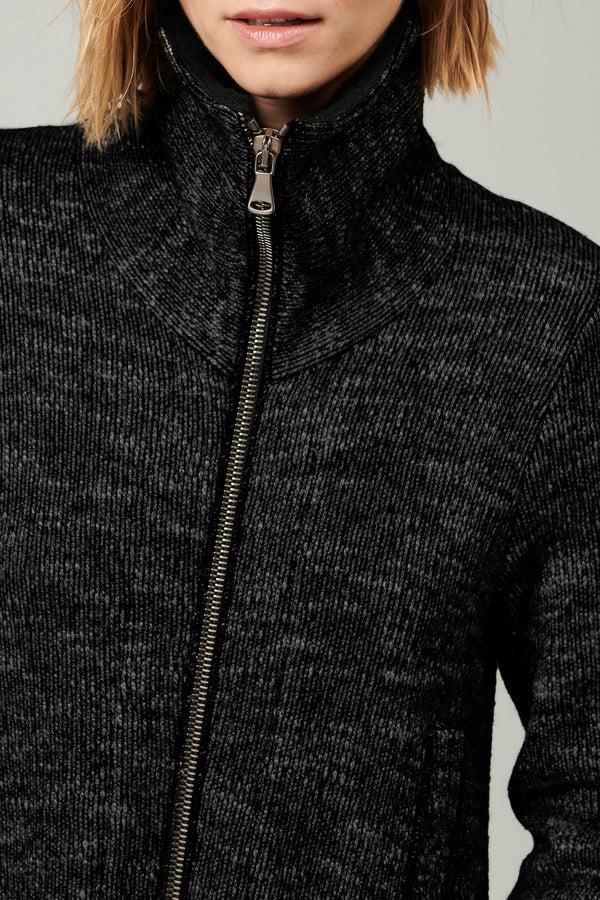 Transit Par Such Cappotto lungo di maglia in misto lana con ampio collo esterno in fant – Transit Only for today