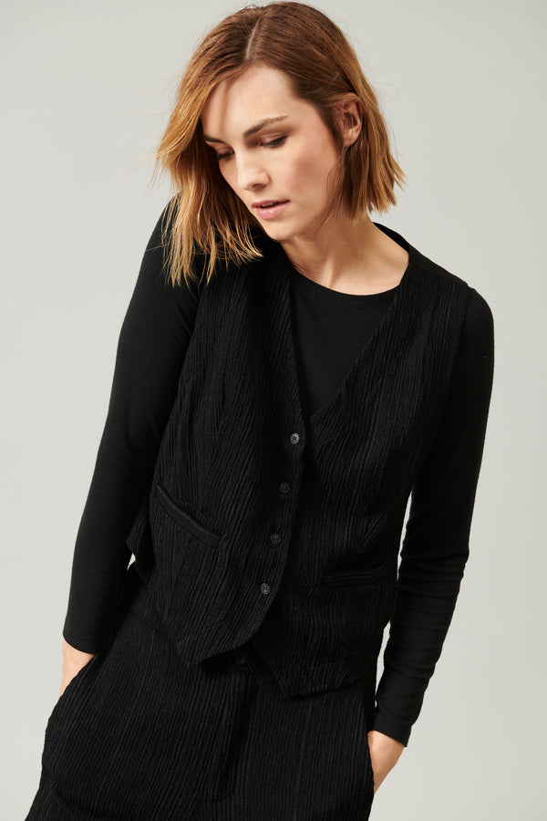 Transit Par Such Gilet in misto lana gessato goffrato | 1013.CFDTRYA102.10 – Transit Black Friday Prezzi