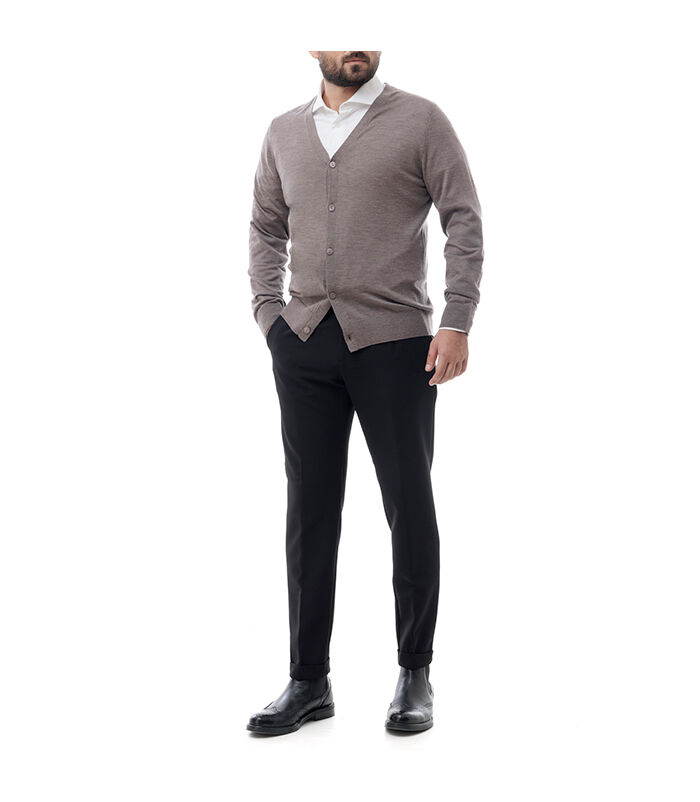 Valerio 1966 Cardigan taupe | Valerio 1966 Online Outlet