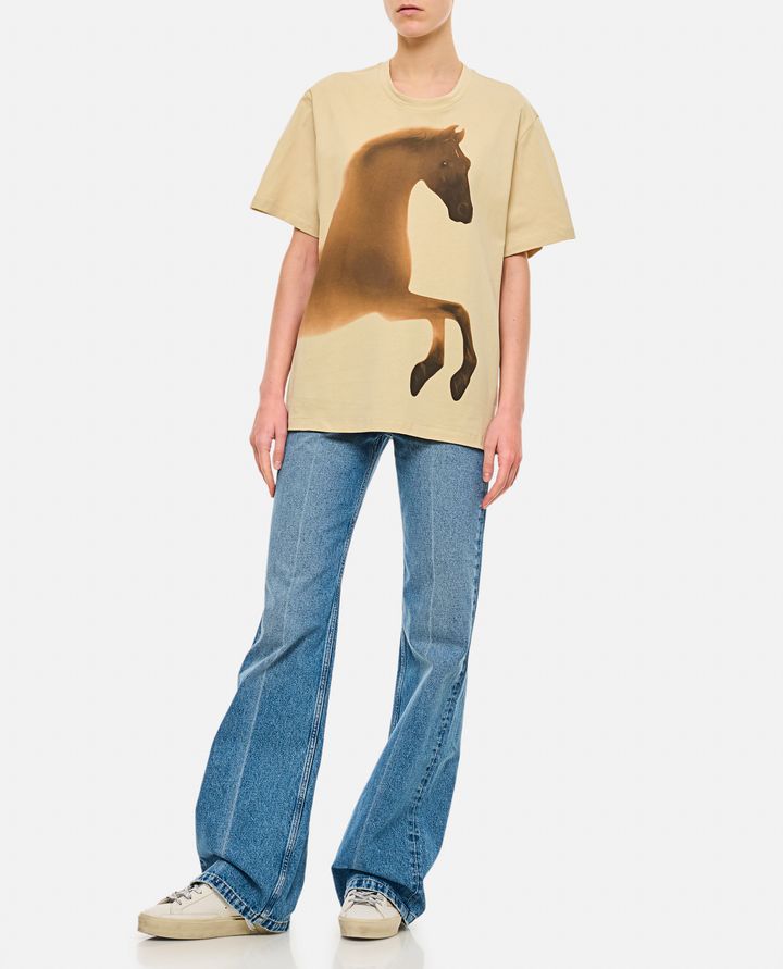 Stella McCartney FADED HORSES T-SHIRT Offerta Anniversario
