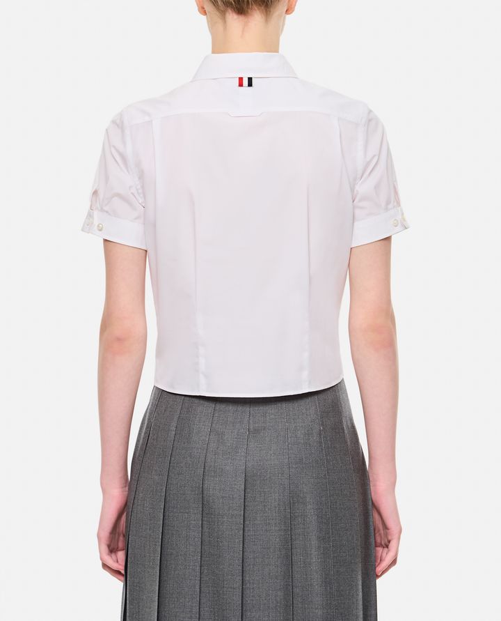 Thom Browne CAMICIA CORTA COLLEGE Fino al 60% di sconto