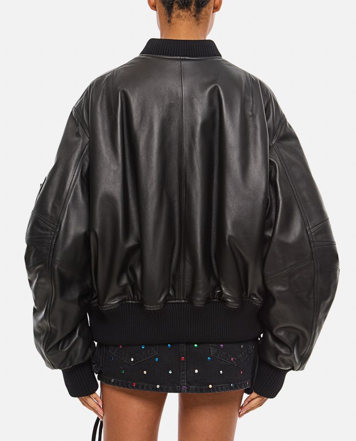The Attico ANJA BOMBER IN PELLE Offerta San Valentino