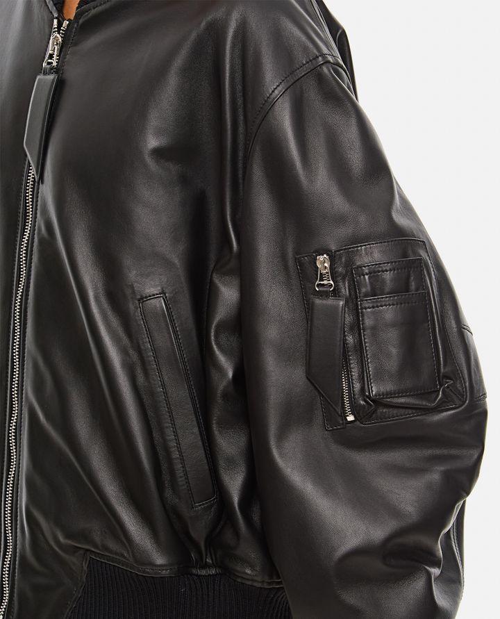 The Attico ANJA BOMBER IN PELLE Offerta San Valentino
