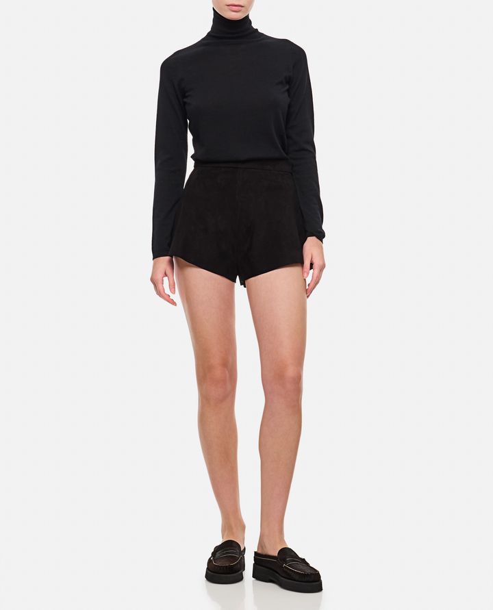 Max Mara CEDRO SHORTS IN SUEDE In Saldo
