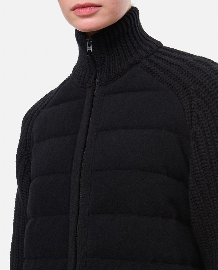 Moncler GIACCA CON MANICHE IN MAGLIA Negozio online di fabbrica