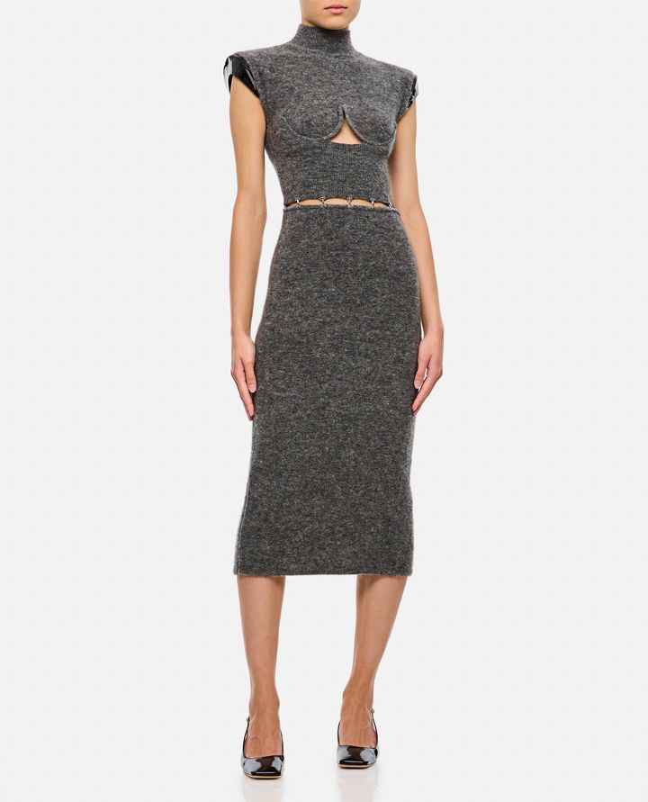 Sportmax ALBINO ABITO CUT-OUT MOHAIR Offerta Giorno del Papà