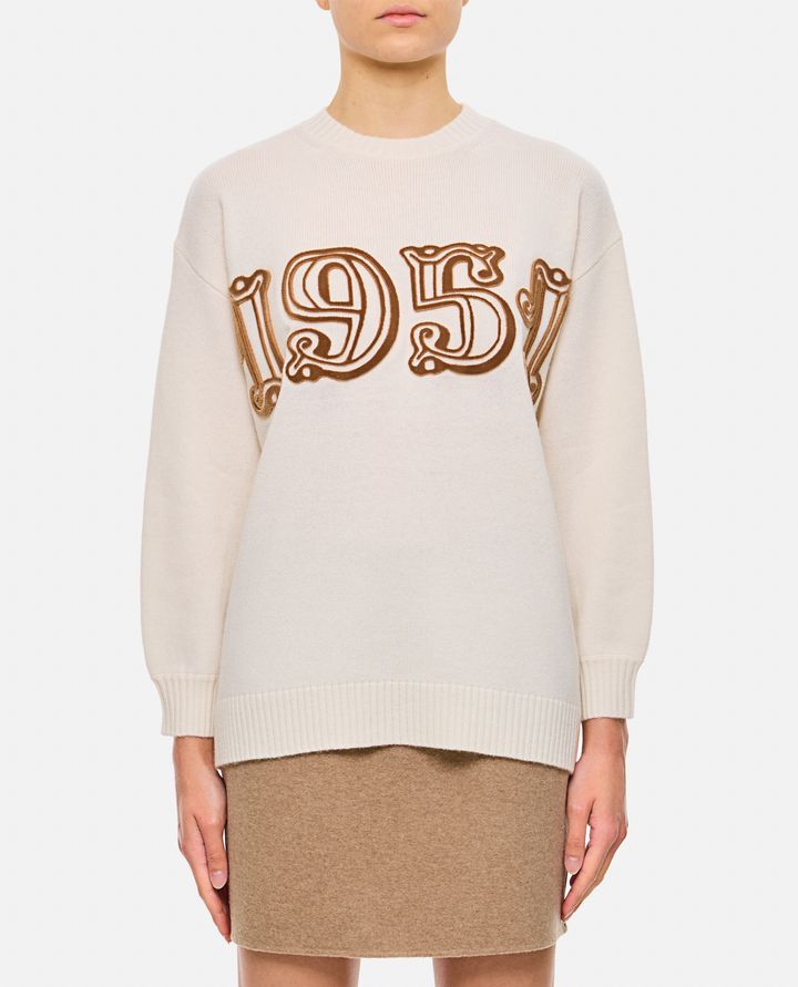Max Mara FIDO 1951 MAGLIONE CON LOGO Offerta Anniversario