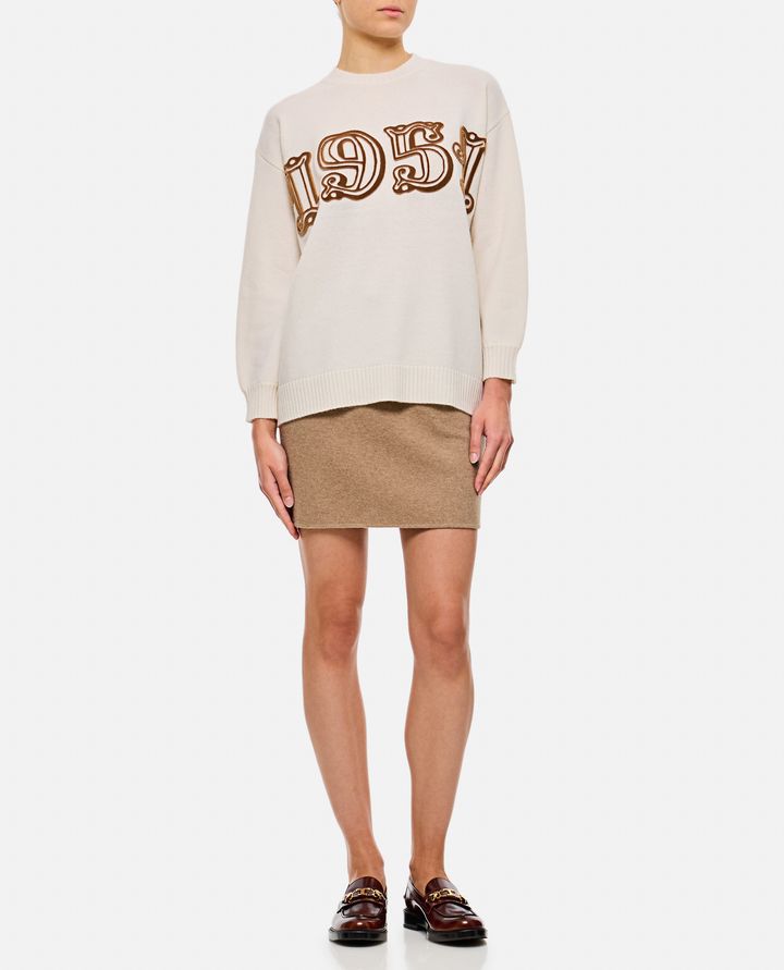 Max Mara FIDO 1951 MAGLIONE CON LOGO Offerta Anniversario