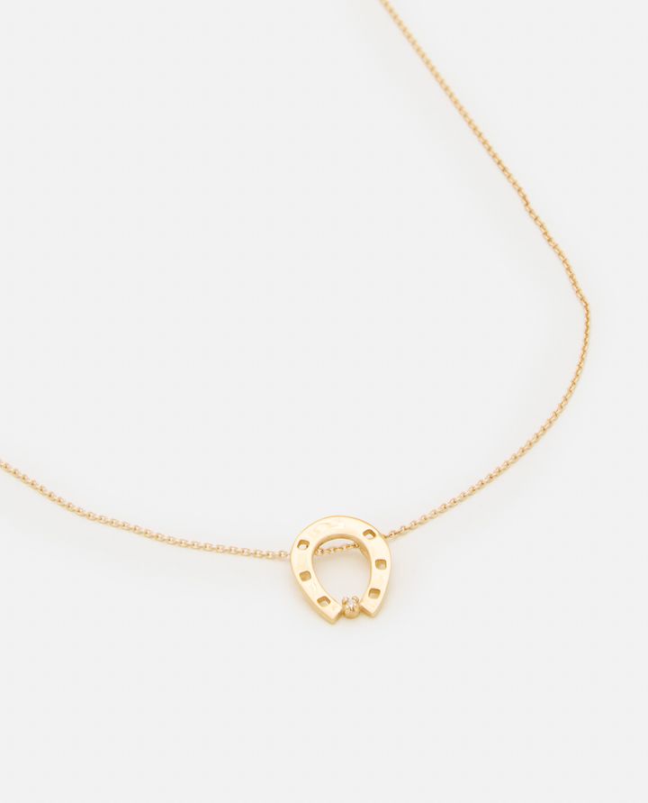 Aliita 9K COLLANA CON BRILLANTE FERRO DI CAVALLO IN ORO Latest fashion