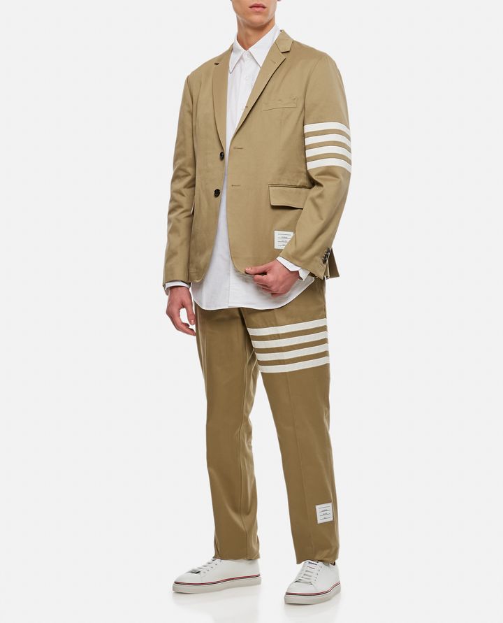 Thom Browne GIACCA SPORTIVA CLASSICA 4 BAR IN TWILL DI COTONE Rilascio limitato
