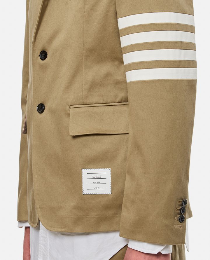 Thom Browne GIACCA SPORTIVA CLASSICA 4 BAR IN TWILL DI COTONE Rilascio limitato