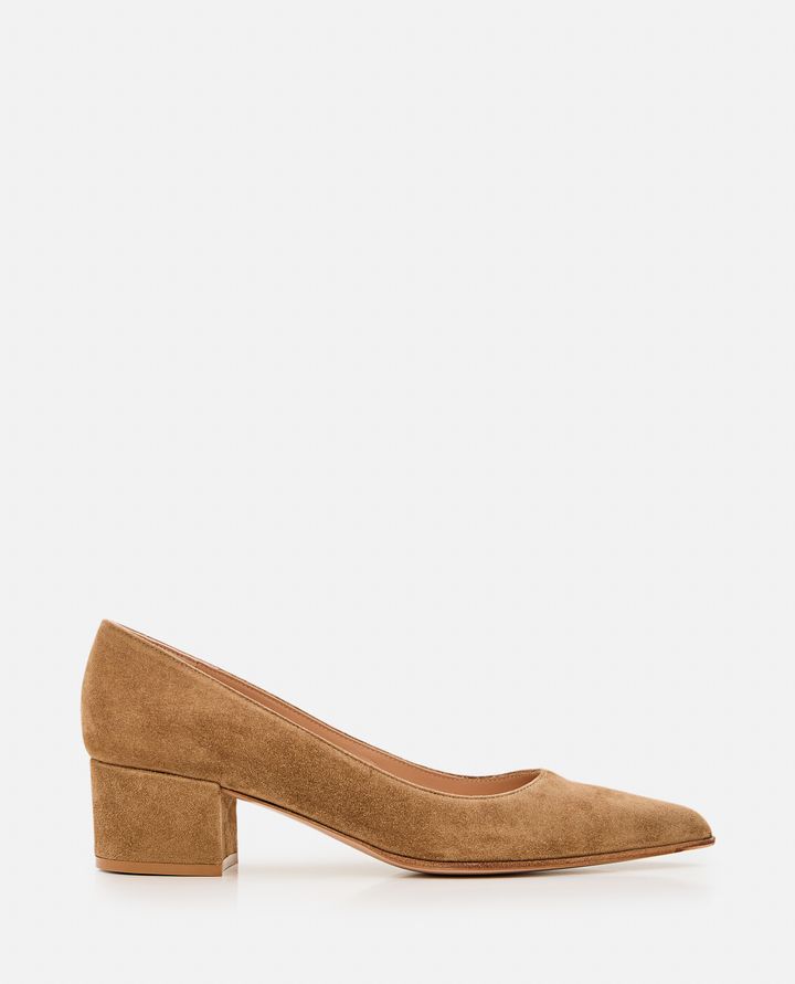 Gianvito Rossi DECOLLETE' PIPER IN CAMOSCIO 45MM