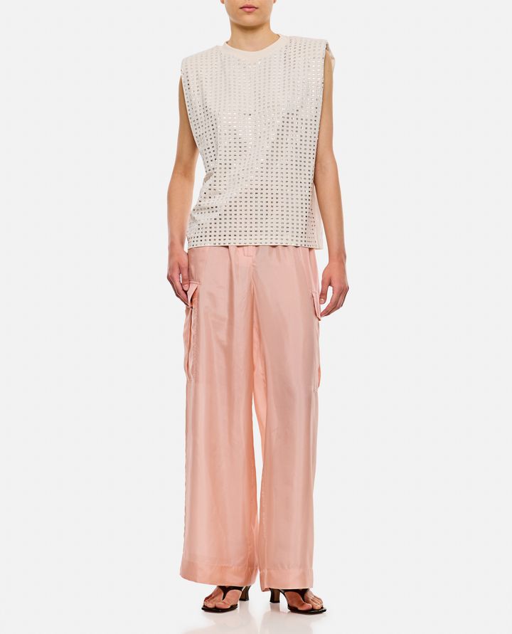 Golden Goose T-SHIRT CON CRISTALLI CON SPALLE IMBOTTITE Convenienza