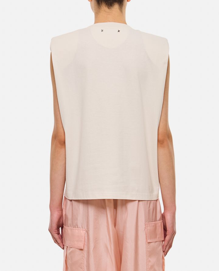 Golden Goose T-SHIRT CON CRISTALLI CON SPALLE IMBOTTITE Convenienza