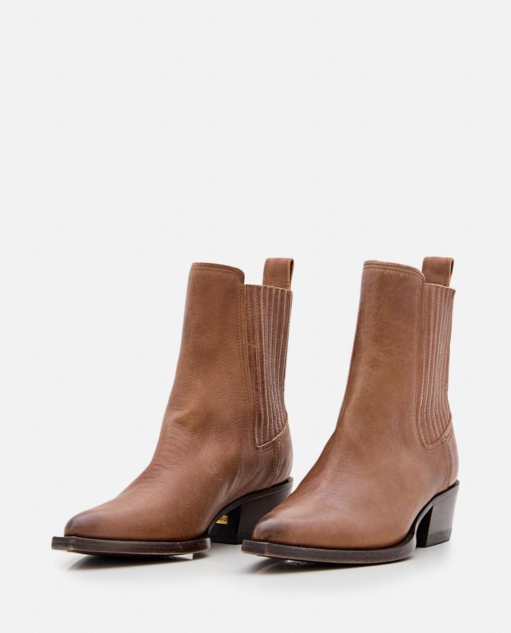 Golden Goose DEBBIE VINTAGE STIVALETTI IN PELLE Offerte