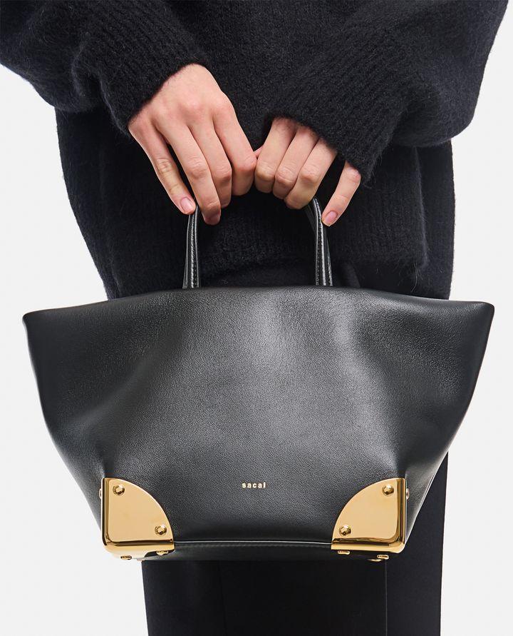Sacai BORSA TOTE CON DETTAGLI IN METALLO Vendita Calda