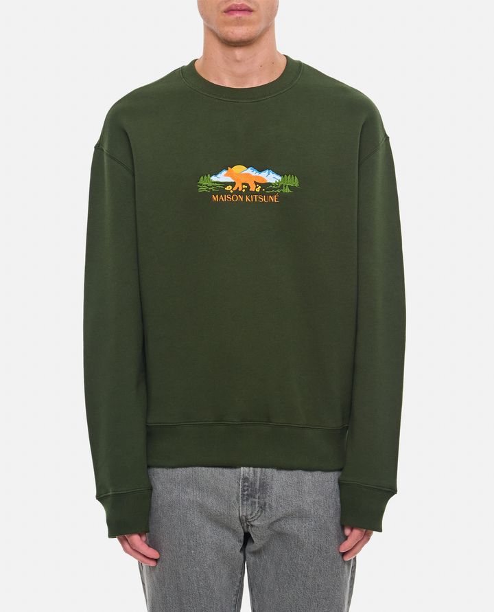 Maison Kitsuné FELPA COMFORT OUTDOOR CON PROFILO VOLPE Moda