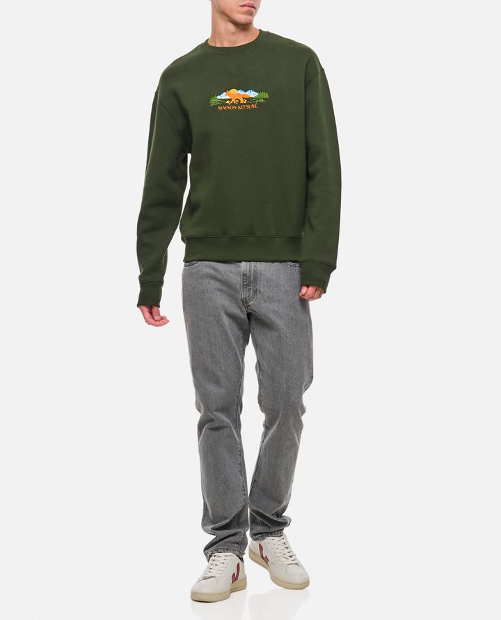 Maison Kitsuné FELPA COMFORT OUTDOOR CON PROFILO VOLPE Moda