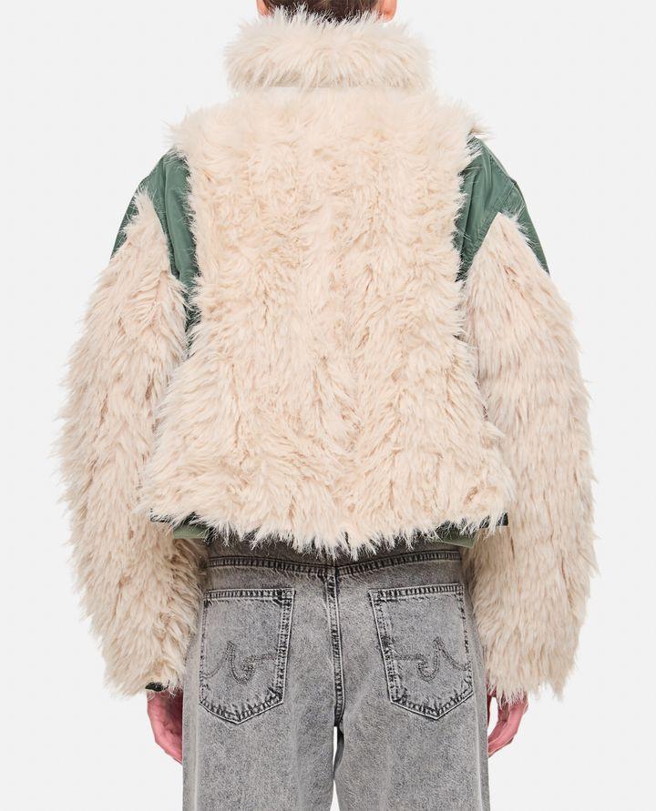 Sacai BOMBER CON INSERTI IN ECOPELLICCIA Comprane uno, ottenene uno gratis