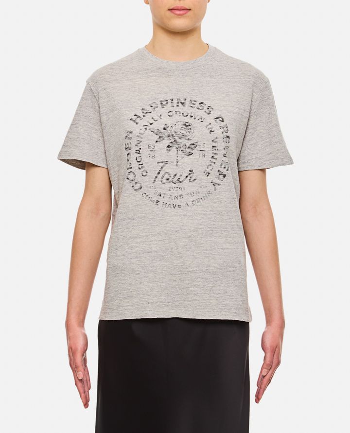 Golden Goose T-SHIRT IN JERSEY DI COTONE STAMPATO