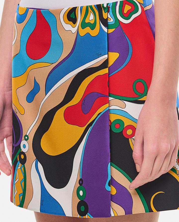 Emilio Pucci GONNA IN TWILL DI SETA Offerta San Valentino