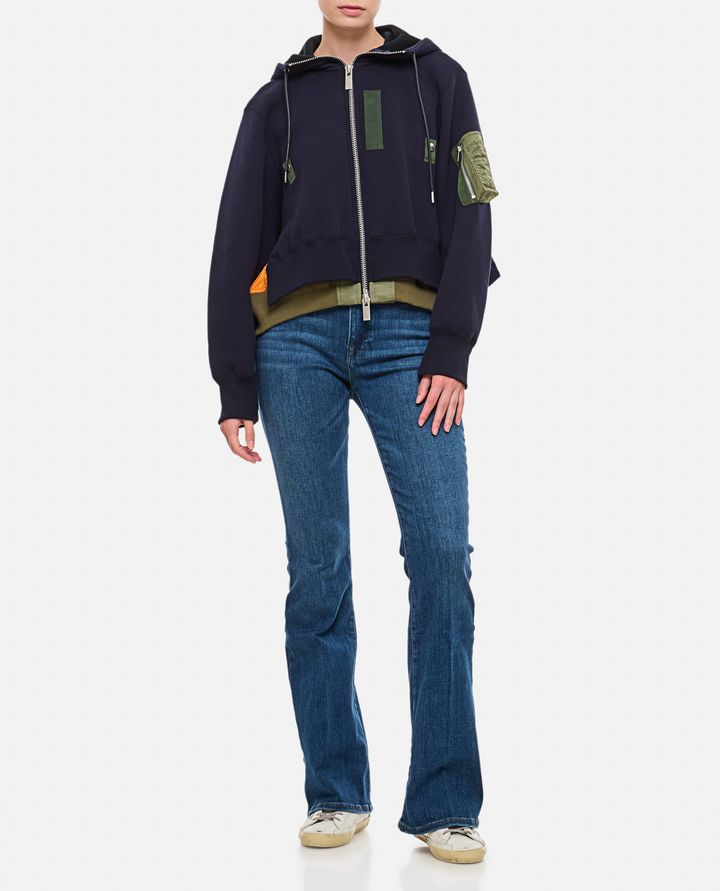 Sacai FELPA A STRATI CON CAPPUCCIO