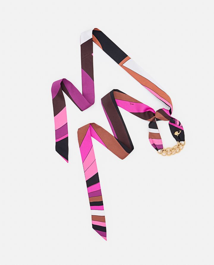 Emilio Pucci BRACCIALETTO IN SETA CON CATENA